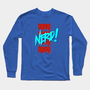 Nerd (blue & red) Long Sleeve T-Shirt